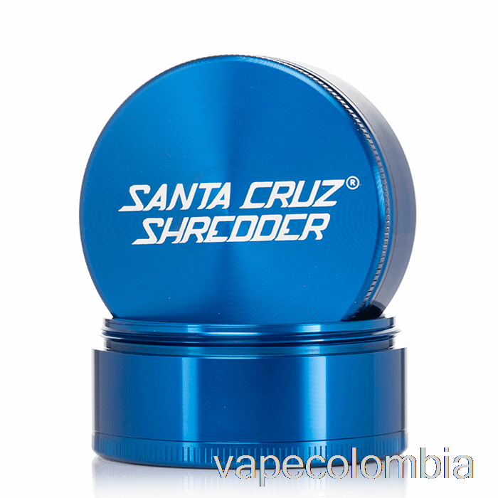 Trituradora Desechable De Vapeo Santa Cruz, Molinillo Grande De 4 Piezas De 2,75 Pulgadas, Azul (70 Mm)